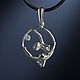 Aerial Hoop (Aerial hoop), a pendant of silver. Gift to the lover of dance, pole dance, exotic...
