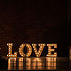 Буквы из дерева LOVE с подсветкой, Слова, Москва,  Фото №1