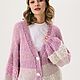Вязаное пальто в розовых тонах. Кардиганы. The sweetest sweaters. Ярмарка Мастеров.  Фото №8