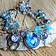 Bracelet 'Instruments of death', the shadowhunters blue white, Bead bracelet, Elektrostal,  Фото №1