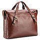 Leather business bag 'Franklin '(brown), Men\'s bag, St. Petersburg,  Фото №1