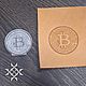 «Биткойн» / «Bitcoin» - Клише для кожи из акрила. Инструменты для работы с кожей. «КОЖЕВНИК». Ярмарка Мастеров.  Фото №4