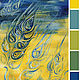 Melody of the night ears, yellow-blue oil painting. Pictures. Belasla. My Livemaster. Фото №5