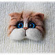 Brooch felted muzzle cats. Brooches. handmade toys by Mari (handmademari). Online shopping on My Livemaster.  Фото №2