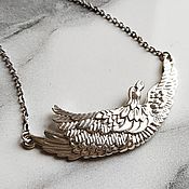 Украшения handmade. Livemaster - original item Chain pendant Phoenix bird silver 925 (P42). Handmade.