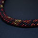 Collar Bead "Red python" for a cat or dog. Dog - Collars. Kairos. My Livemaster. Фото №5