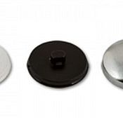 Кнопка магнитная 18 мм на хольнитенах черный никель