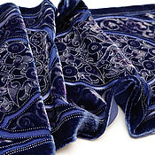 Винтаж: Италия,терракотовый шелковый платок с тигровым принтом