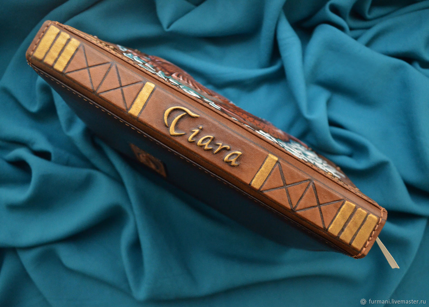 Блокнот \"РЫБА КОИ\" именной (Ежедневник в кожаной обложке) – заказать на ...