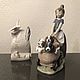Винтаж: LLADRO 5364 фарфоровая статуэтка Коляска со щенками, Статуэтки винтажные, Санкт-Петербург,  Фото №1