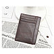 Order Business card holder for men's and women's cards 'Helena', leather. EZCASE - Leather Design Studio. Livemaster. . Business card holders Фото №3