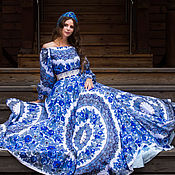 Платье футляр в Русском стиле . Dress in Russian Style