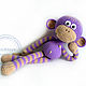Master-class of crochet toy Monkey. Knitting patterns. GALAtoys. My Livemaster. Фото №5
