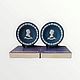 Винтаж: Wedgwood Набор из 2-х тарелочек в темно-синем цвете. Тарелки винтажные. Decor.mylove. Ярмарка Мастеров.  Фото №5