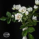 Wild rose white,bouquet of wild rose,work of authorship,handmade.
