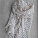 White scarf with lurex. Scarves. handwerkhof. My Livemaster. Фото №4