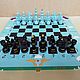 Chess is large 50h50 cm, made of wood 'FOR the airborne forces'handmade. Chess. Anna Fekolkina chess-souvenirs. Online shopping on My Livemaster.  Фото №2