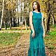 Felted evening dress 'Emerald', Dresses, Voronezh,  Фото №1