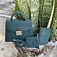 Order Bag leather Python. exotiqpython. Livemaster. . Classic Bag Фото №3
