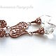"HEART" серебряные серьги с хрусталем. Серьги классические. ПАРАДИЗОВА  SilverJewelry. Ярмарка Мастеров.  Фото №5