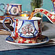 Tea porcelain couple 'Sovushka', Single Tea Sets, Moscow,  Фото №1