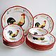 Painted porcelain table Set Rustic rooster, Tea & Coffee Sets, Kazan,  Фото №1