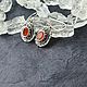 Серьги с сердоликом "Винтаж". Серьги классические. Karma-jewelry. Интернет-магазин Ярмарка Мастеров.  Фото №2
