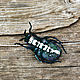 Textile brooch beetle Bronze. Brooches. Heat hands (TeplOlino). My Livemaster. Фото №6