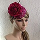 Вечерняя шляпка "Purple rose". Шляпы. Олеся Бабичева. Интернет-магазин Ярмарка Мастеров.  Фото №2