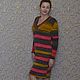 Dress Autumn Blues Angora gold batik. Dresses. Knitted clothes (seamewlarisa). My Livemaster. Фото №4