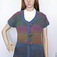 Women's knitted tank top with buckle Tank top on the mannequin size 44.
