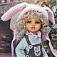 OOAK Paola Reina doll Rabbit Pippa. The symbol of the coming new year. Custom. kuklandia-maria. My Livemaster. Фото №5