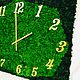Clock made of stabilized moss. Watch. Антонина Литовкина - Озеленение (Планета Флористики). Online shopping on My Livemaster.  Фото №2