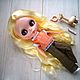 Doll hinged TBL with a wardrobe of 10 items and a pet, Ball-jointed doll, Novomoskovsk,  Фото №1