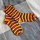 Knitted socks yellow rainbow 24 cm foot warm wool striped. Socks. knitsockswool. My Livemaster. Фото №6