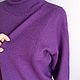 Заказать Свитер "Фиалка " 100% мериносовая шерсть. Вера / Kirshvery_knit (kirshvery) (kirshvery). Ярмарка Мастеров. . Пояса для чулок Фото №3