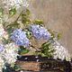 Oil painting lilacs in a bronze vase. Pictures. Ирина Димчева. My Livemaster. Фото №5