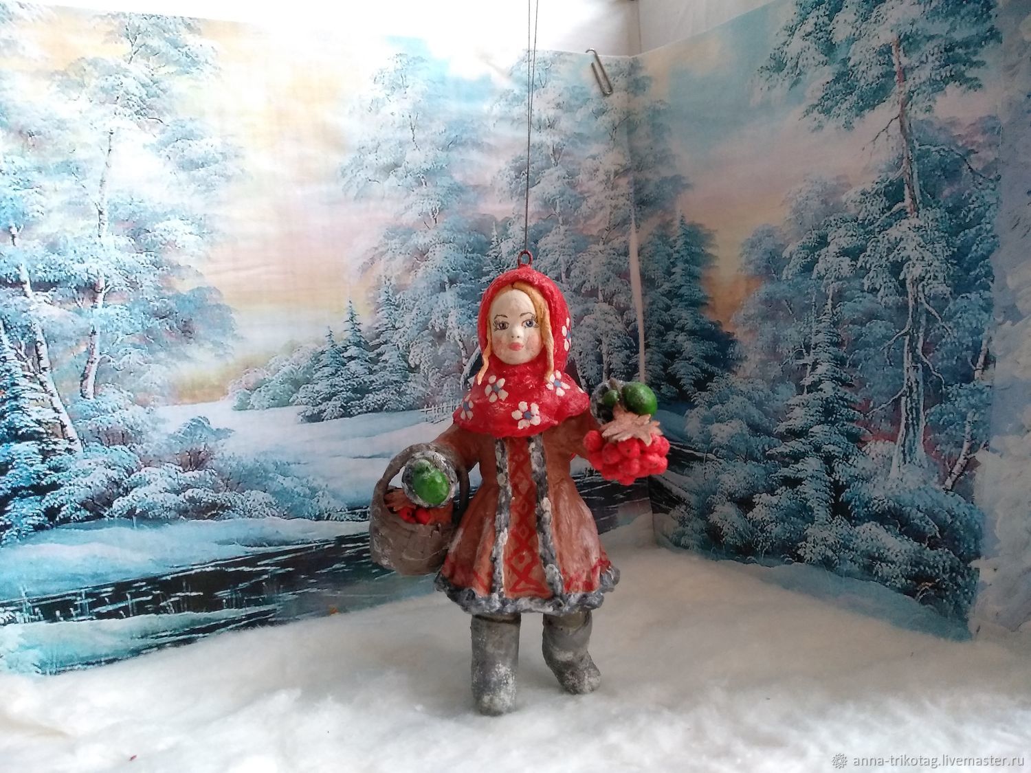 Новогодняя Игрушка Девочка Новогодняя Игрушка Девочка