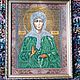 Icon of St. blessed Matrona of Moscow. Dot painting on fabric. Icons. Workshop 'IMAGE'. Online shopping on My Livemaster.  Фото №2