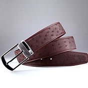 Аксессуары handmade. Livemaster - original item Genuine Ostrich Leather Belt IMS3100K. Handmade.