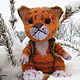 Teddy toy animal: soft toy kitten tiger, crochet tiger, Teddy Toys, Electrogorsk,  Фото №1