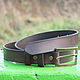 Men's leather belt 'Nature' (brown). Straps. CRAZY RHYTHM bags (TP handmade). Online shopping on My Livemaster.  Фото №2