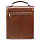 Leather tablet 206 (cognac). Tablet bag. Russian leather Guild. My Livemaster. Фото №5