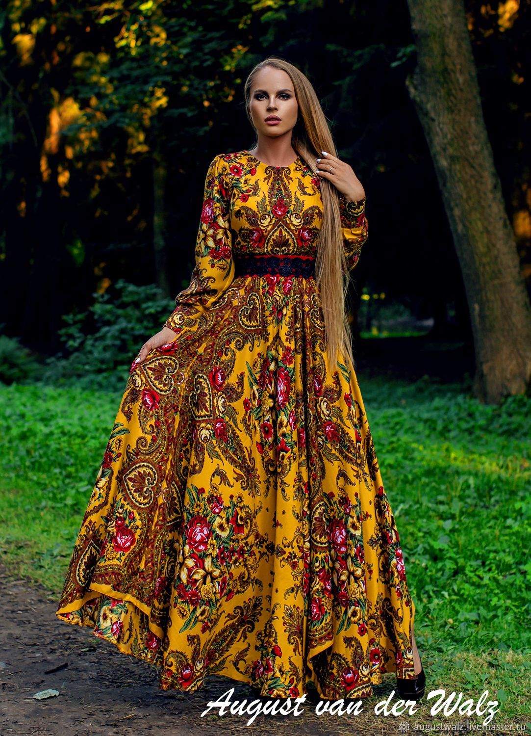 платья русский стиль фото