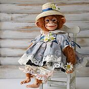 Куклы и игрушки handmade. Livemaster - original item Teddy the Barbie Monkey.. Handmade.
