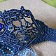 Pulsera de malla makrame. Bead bracelet. Lili'Art precious jewelry (exclusivejewerl). Интернет-магазин Ярмарка Мастеров.  Фото №2