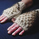 Women's knitted fingerless gloves Play with wool. Mitts. Warm Yarn. Online shopping on My Livemaster.  Фото №2