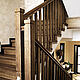 Лестница из массива дуба, лестница из ценных пород дерева на заказ, Лестницы, Москва,  Фото №1