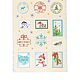 Paper stickers 'Gift stamps', 11 x 18 cm, Labels, Moscow,  Фото №1