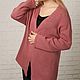 Кардиган женский вязаный из мериноса коралловый кардиган. Кардиганы. Favoritejersey Кардиганы Топы Джемперы. Ярмарка Мастеров.  Фото №6